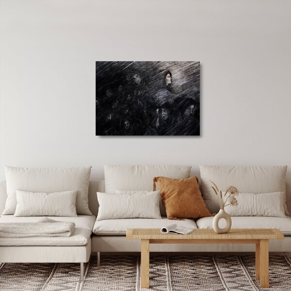 Staklena slika - Tuga i odricanje (70x50 cm)