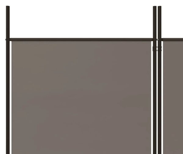 Paravan - Sobna pregrada s 6 panela antracit 300 x 220 cm od tkanine - Antracit 300 x 220 cm 1 1