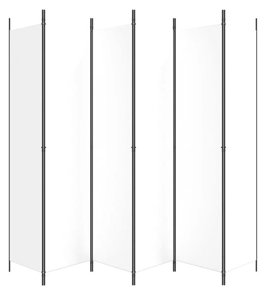 Paravan - Sobna pregrada s 6 panela bijela 300 x 220 cm od tkanine - Bijela 300 x 220 cm 1 1