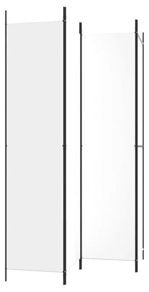 Paravan - Sobna pregrada s 4 panela bijela 200 x 220 cm od tkanine - Bijela 200 x 220 cm 1 1