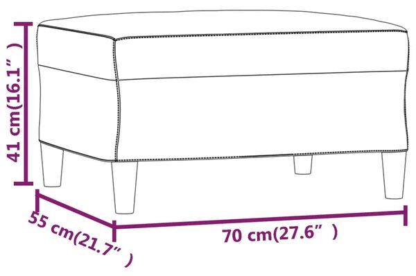 Tabure krem 70 x 55 x 41 cm od tkanine - Krema 70 x 55 x 41 cm 1 Krema