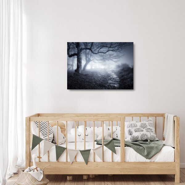 Staklena slika - Put u magli (70x50 cm)