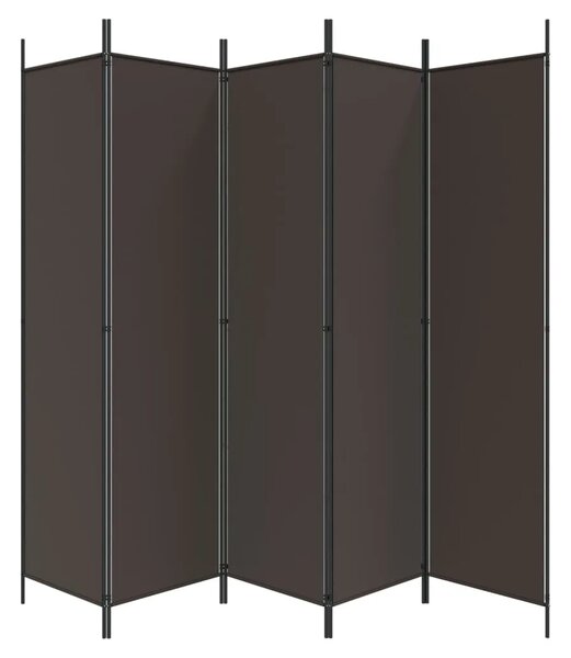Paravan - Sobna pregrada s 6 panela smeđa 300 x 200 cm od tkanine - Smeđa 300 x 200 cm 1 1