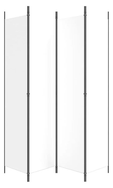 Paravan - Sobna pregrada s 4 panela bijela 200 x 220 cm od tkanine - Bijela 200 x 220 cm 1 1