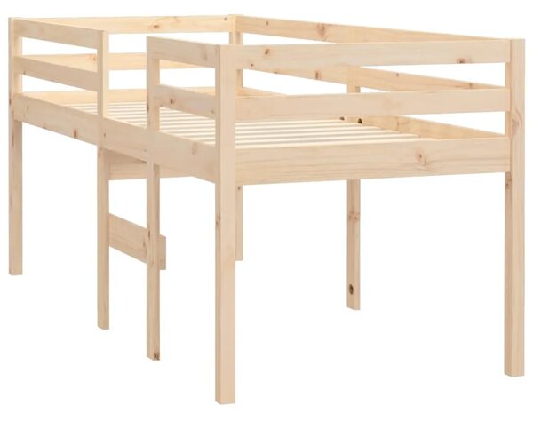 Visoki krevet 90 x 190 cm od masivne borovine - Prirodna 90 x 190 cm Prirodna 90 x 190 cm