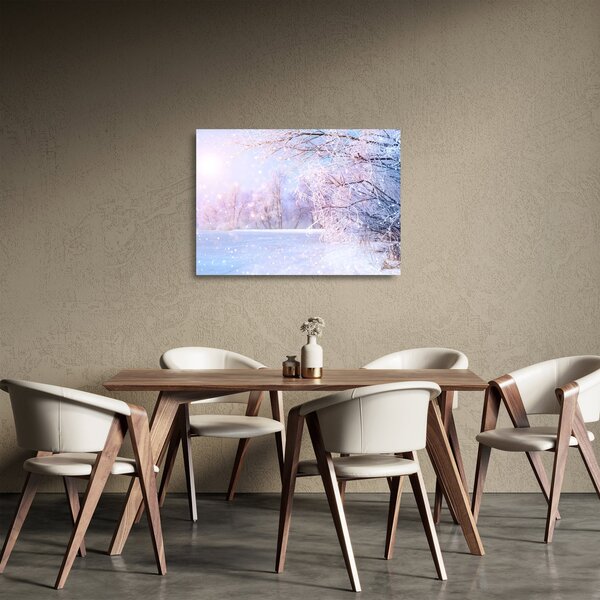 Staklena slika - Mrazna zima (70x50 cm)