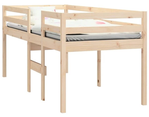 Visoki krevet 90 x 190 cm od masivne borovine - Prirodna 90 x 190 cm Prirodna 90 x 190 cm