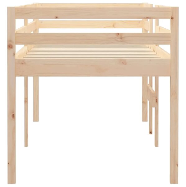 Visoki krevet 90 x 190 cm od masivne borovine - Prirodna 90 x 190 cm Prirodna 90 x 190 cm