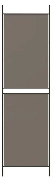 Paravan - Sobna pregrada s 5 panela Antracit 250 x 200 cm od tkanine - Antracit 250 x 200 cm 1 1