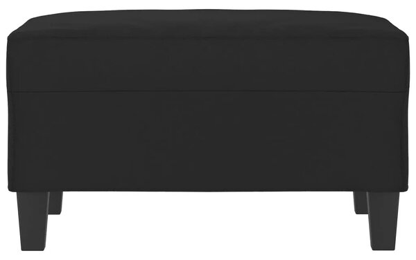 Tabure crni 70 x 55 x 41 cm od mikrovlakana - Crna 70 x 55 x 41 cm 1 Crna