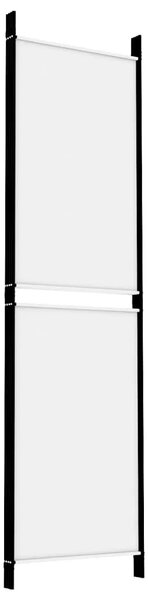 Paravan - Sobna pregrada s 4 panela bijela 200 x 180 cm od tkanine - Bijela 200 x 180 cm 1 1