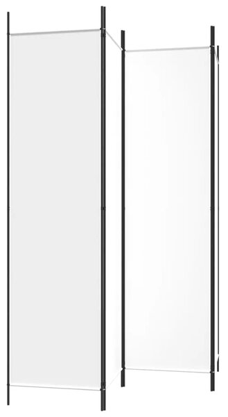 Paravan - Sobna pregrada s 4 panela bijela 200 x 200 cm od tkanine - Bijela 200 x 200 cm 1 1