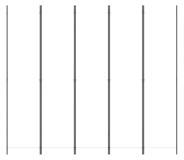 Paravan - Sobna pregrada s 5 panela bijela 250 x 220 cm od tkanine - Bijela 250 x 220 cm 1 1