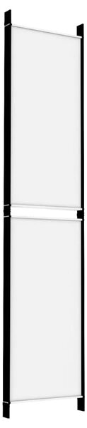 Paravan - Sobna pregrada s 5 panela bijela 250 x 220 cm od tkanine - Bijela 250 x 220 cm 1 1