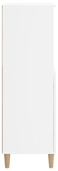 Visoka komoda bijela 60x36x110 cm od konstruiranog drva - Bijela 1 Bijela