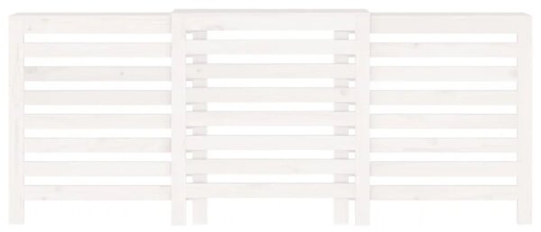 Maska za radijator - Pokrov za radijator bijeli 210x21x85 cm masivna borovina - Bijela 210 x 21 x 85 cm 1 Bijela
