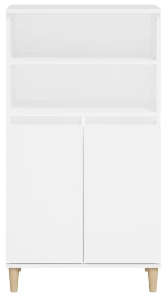 Visoka komoda bijela 60x36x110 cm od konstruiranog drva - Bijela 1 Bijela