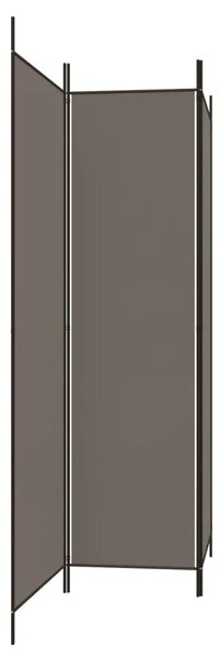 Paravan - Sobna pregrada s 3 panela antracit 150 x 200 cm od tkanine - Antracit 150 x 200 cm 1 1