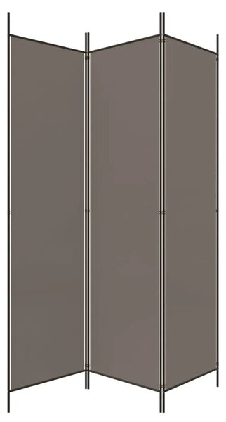Paravan - Sobna pregrada s 3 panela antracit 150 x 200 cm od tkanine - Antracit 150 x 200 cm 1 1