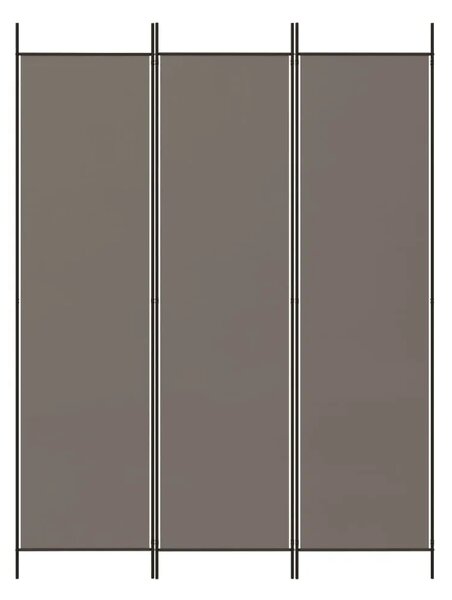Paravan - Sobna pregrada s 3 panela antracit 150 x 200 cm od tkanine - Antracit 150 x 200 cm 1 1