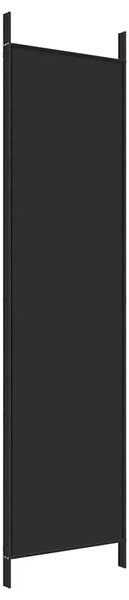 Paravan - Sobna pregrada s 3 panela crna 150 x 200 cm od tkanine - Crna 150 x 200 cm 1 1