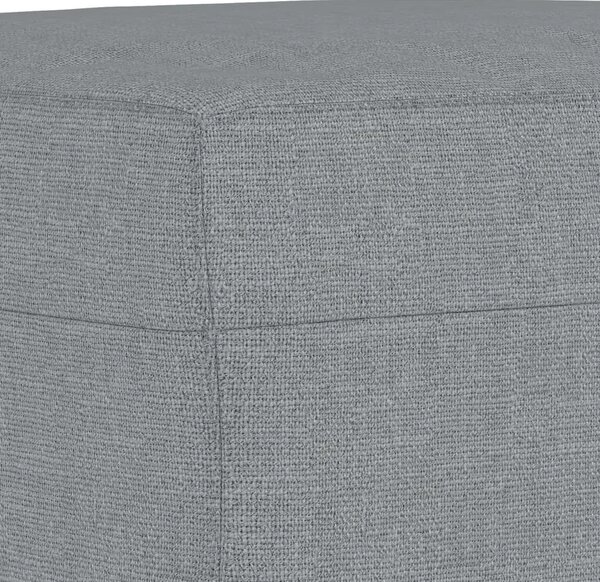 Tabure svjetlosivi 60 x 50 x 41 cm od tkanine - Svjetlosiva 60 x 50 x 41 cm 1 Svjetlosiva