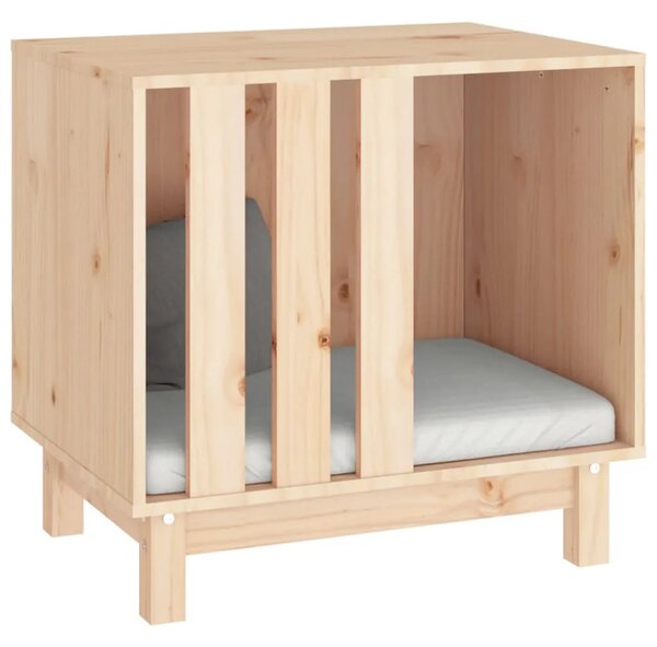 Kućica za pse 60 x 45 x 57 cm od masivne borovine - Prirodna 60 x 45 x 57 cm Prirodna 60 x 45 x 57 cm