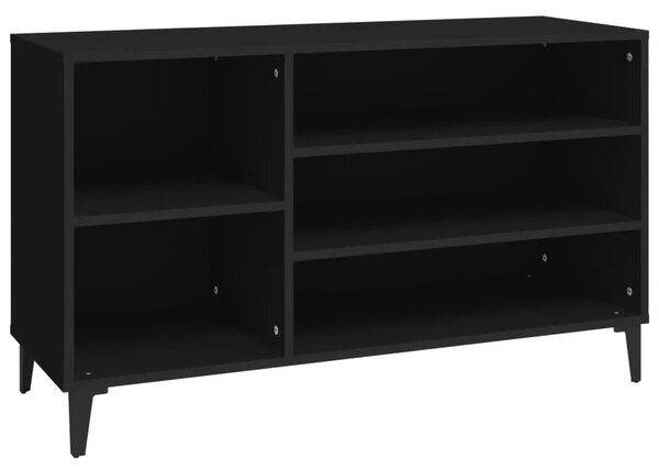 Ormarić za cipele crni 102 x 36 x 60 cm od konstruiranog drva - Crna 1 1 1