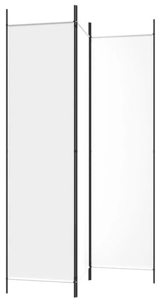 Paravan - Sobna pregrada s 3 panela bijela 150 x 200 cm od tkanine - Bijela 150 x 200 cm 1 1