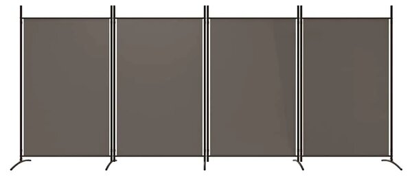 Paravan - Sobna pregrada s 4 panela antracit 346 x 180 cm od tkanine - Antracit 346 x 180 cm 1 1