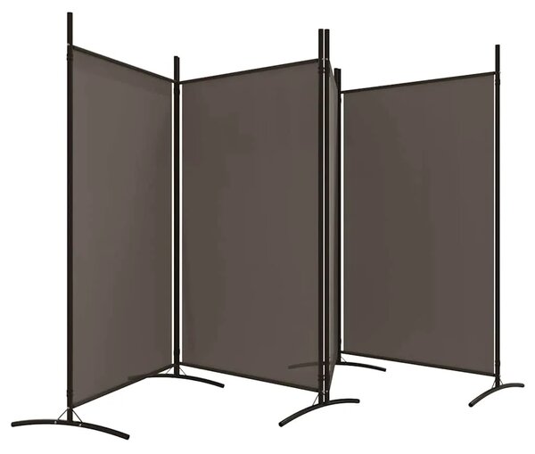 Paravan - Sobna pregrada s 4 panela antracit 346 x 180 cm od tkanine - Antracit 346 x 180 cm 1 1