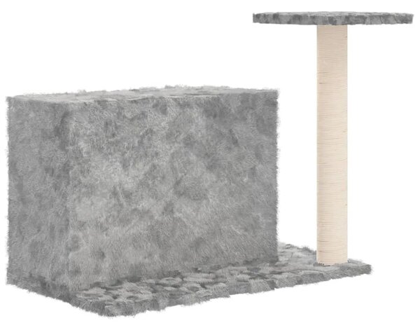 Penjalica za mačke - Kuća za mačke - Grebalica sa stupom za grebanje svjetlosiva 51 cm - Svjetlosiva Svjetlosiva