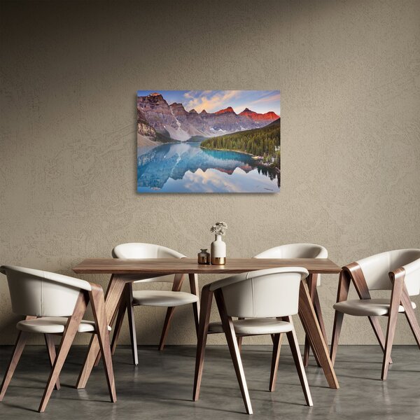 Staklena slika - Planinski kanadski krajolik (70x50 cm)