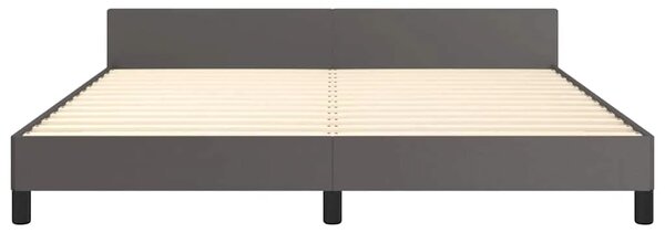 Okvir kreveta s uzglavljem bez madraca sivi 160x200 cm - Siva 160 x 200 cm Siva 160 x 200 cm