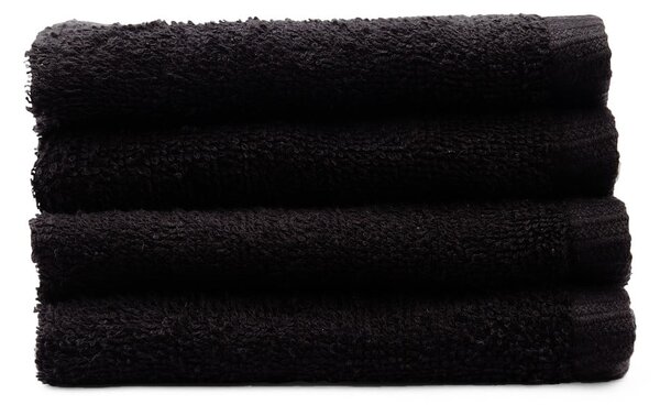 Crni brzosušeći/od frotira pamučni ručnici u setu 4 kom 30x30 cm Quick Dry – Catherine Lansfield