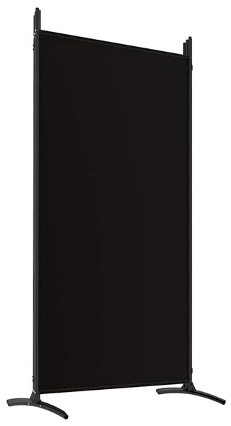 Paravan - Sobna pregrada s 5 panela crna 433x180 cm od tkanine - Crna 433 x 180 cm 1 1