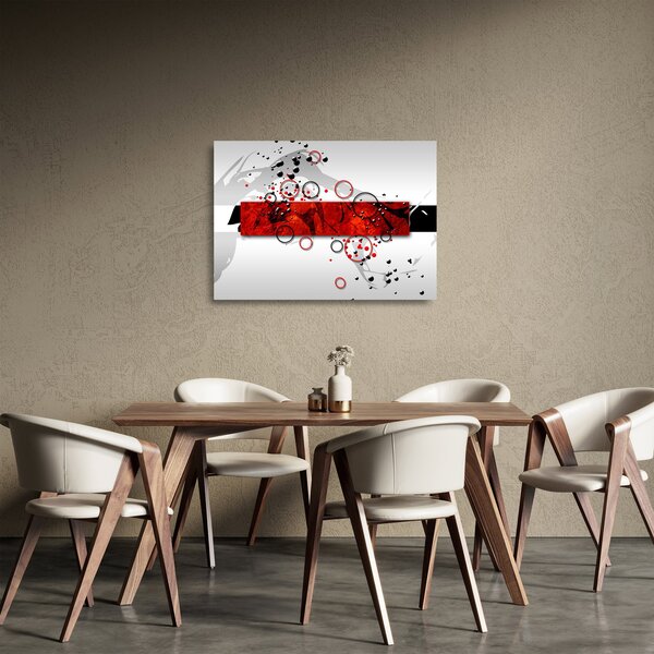 Staklena slika apstrakcije (70x50 cm)