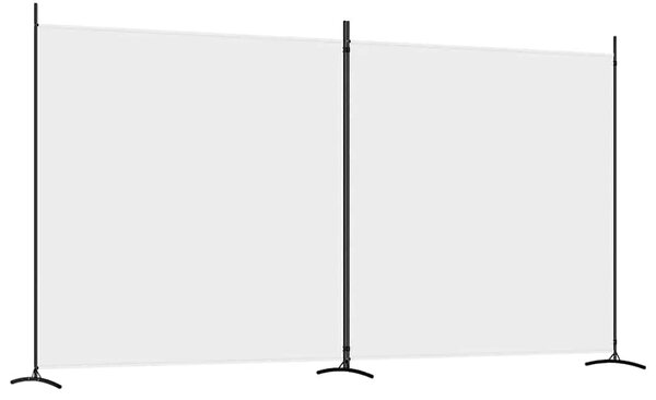 Paravan - Sobna pregrada s 2 panela bijela 348 x 180 cm od tkanine - Bijela 348 x 180 cm 1 1