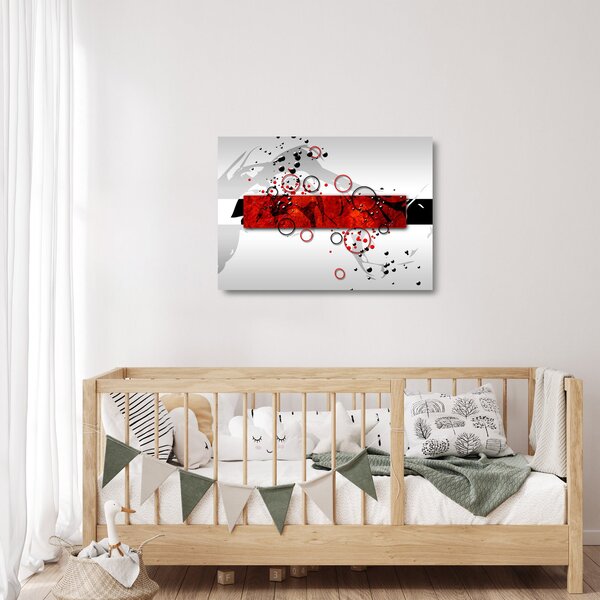 Staklena slika apstrakcije (70x50 cm)