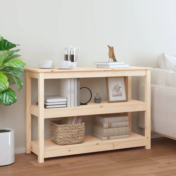Konzolni stol 110 x 40 x 74 cm od masivne borovine - Prirodna 1 110 cm Prirodna