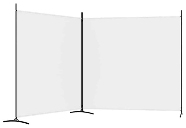 Paravan - Sobna pregrada s 2 panela bijela 348 x 180 cm od tkanine - Bijela 348 x 180 cm 1 1