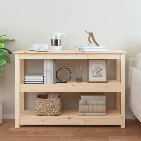 Konzolni stol 110 x 40 x 74 cm od masivne borovine - Prirodna 1 110 cm Prirodna