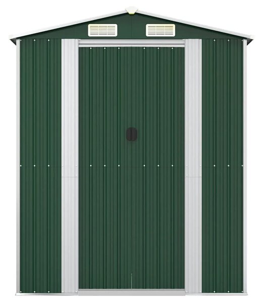 Vrtna kućica - Vrtno spremište zeleno 192 x 108 x 223 cm od pocinčanog čelika - Zelena 1 Zelena