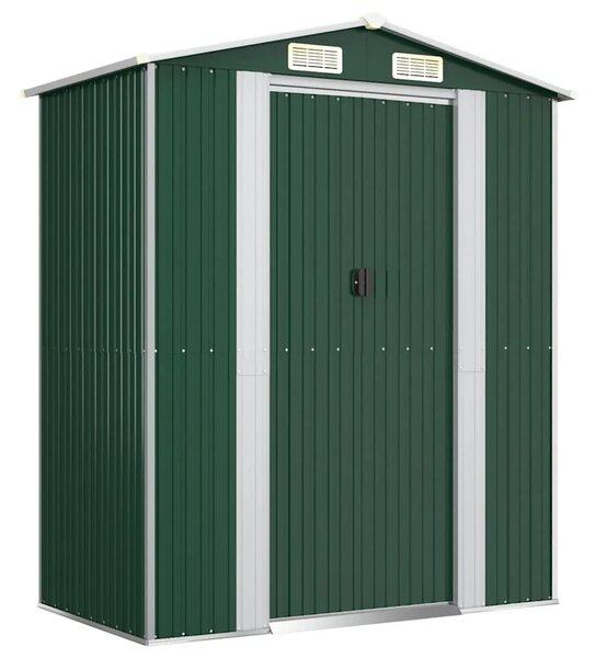 Vrtna kućica - Vrtno spremište zeleno 192 x 108 x 223 cm od pocinčanog čelika - Zelena 1 Zelena