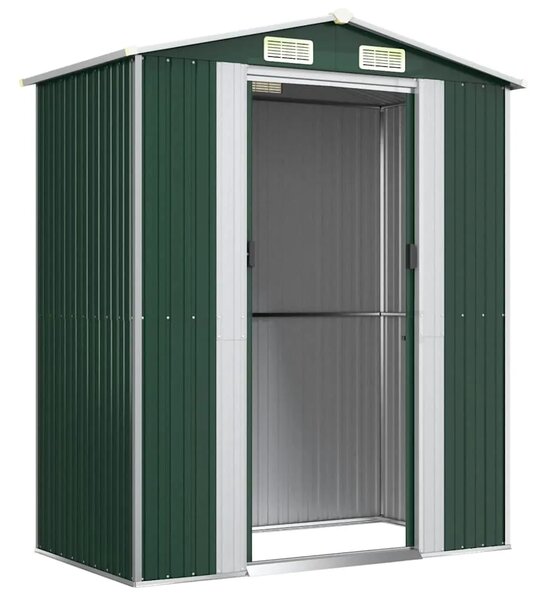 Vrtna kućica - Vrtno spremište zeleno 192 x 108 x 223 cm od pocinčanog čelika - Zelena 1 Zelena