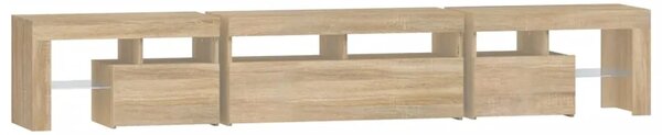TV ormarić s LED svjetlima boja hrasta sonome 230x36 5x40 cm - sonoma hrast 2 230 cm Sonoma hrast
