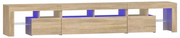 TV ormarić s LED svjetlima boja hrasta sonome 230x36 5x40 cm - sonoma hrast 2 230 cm Sonoma hrast