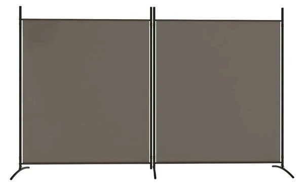 Paravan - Sobna pregrada s 2 panela antracit 348 x 180 cm od tkanine - Antracit 348 x 180 cm 1 1