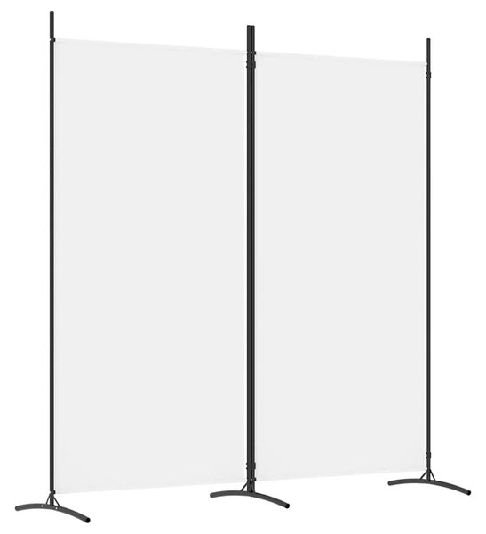 Paravan - Sobna pregrada s 2 panela bijela 175 x 180 cm od tkanine - Bijela 175 x 180 cm 1 1