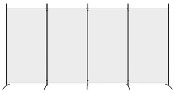 Paravan - Sobna pregrada s 4 panela bijela 346 x 180 cm od tkanine - Bijela 346 x 180 cm 1 1